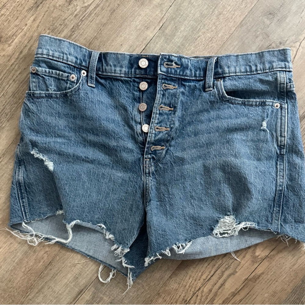 Gap High Rise Cheeky Denim Shorts